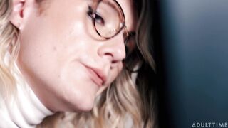 Nerdy Femboy In Glasses & Thong Gets Ass Drilled