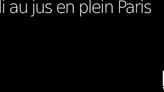 Filled with cum in the middle of Paris