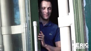 Young man with apartment for rent